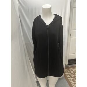 Meuponc Hooded Jacket Womens Size Large Black